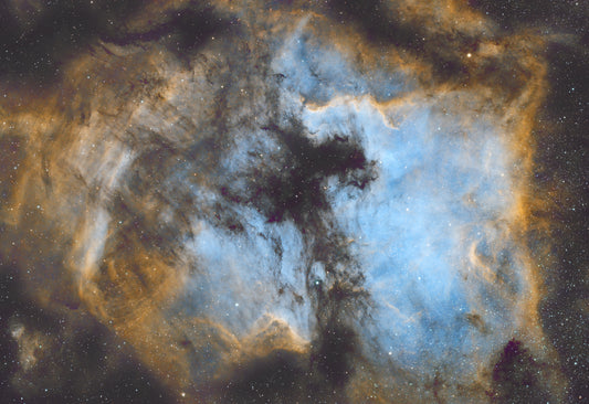 NGC 7000 The North American and Pelican Nebulae - Metal Print